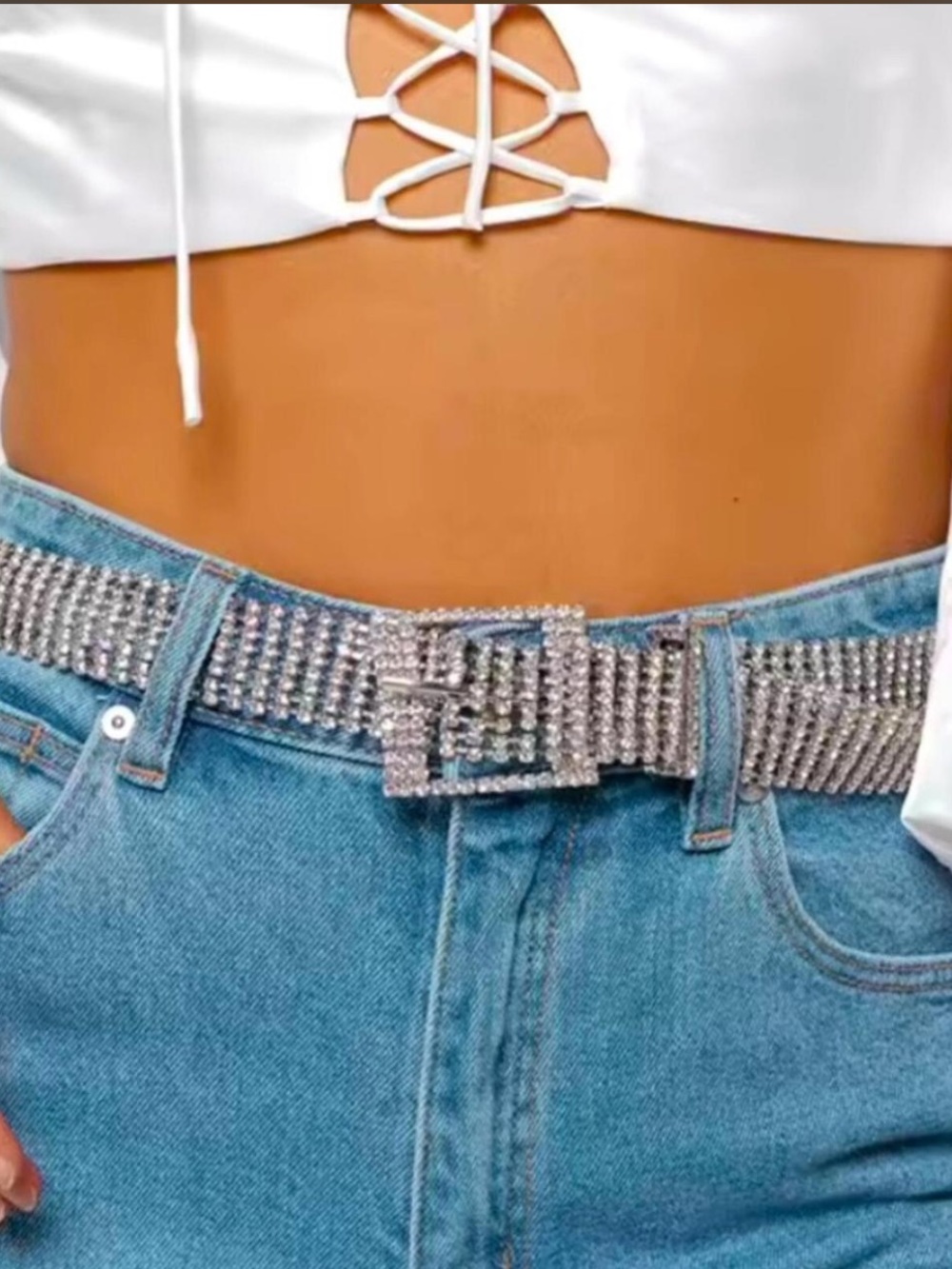 Rhinestone Crystal Glam Women's Fashion Belt
Bling Sparkle Belt